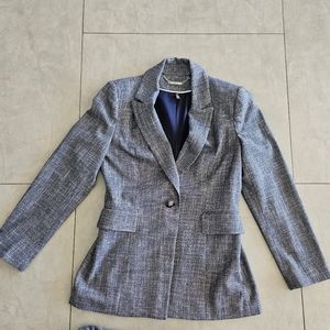 WHBM navy suit 2P/0S